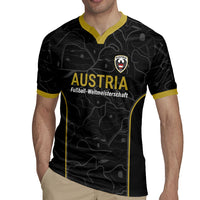Custom World Football 2026 Austria Rugby Jersey Fussball WM Gemma Burschen Black Glory
