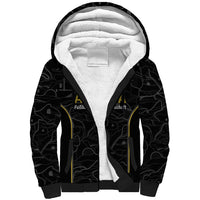 Custom World Football 2026 Austria Sherpa Hoodie Fussball WM Gemma Burschen Black Glory