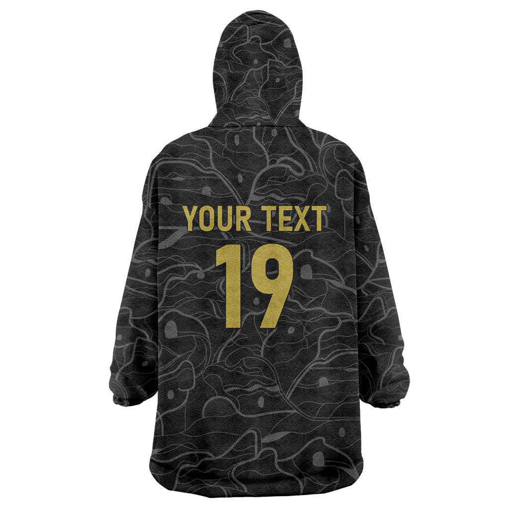 Custom World Football 2026 Austria Wearable Blanket Hoodie Fussball WM Gemma Burschen Black Glory
