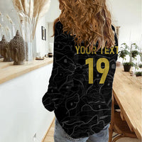 Custom World Football 2026 Austria Women Casual Shirt Fussball WM Gemma Burschen Black Glory
