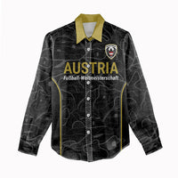 Custom World Football 2026 Austria Women Casual Shirt Fussball WM Gemma Burschen Black Glory