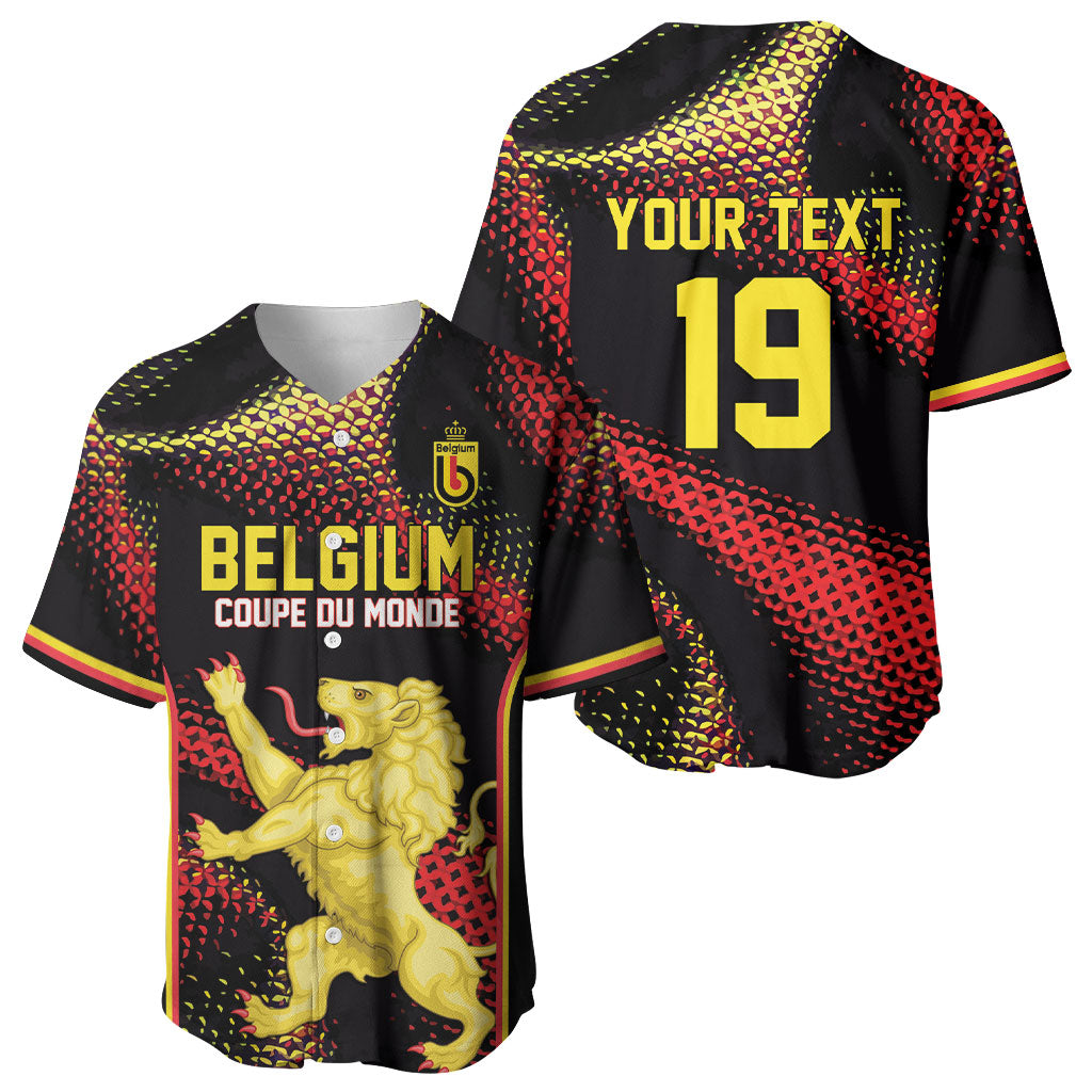Custom World Football 2026 Belgium Baseball Jersey Tous Ensemble Coupe du Monde Glory