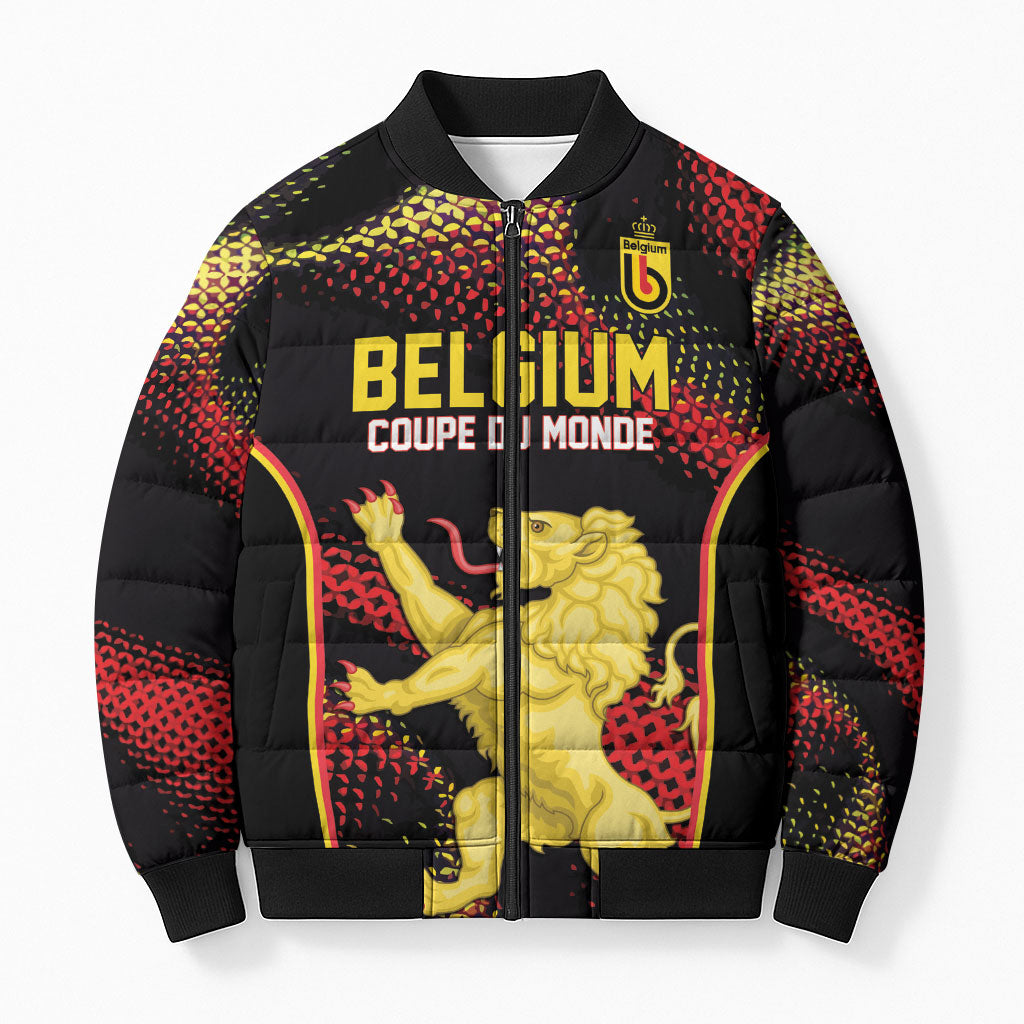 Custom World Football 2026 Belgium Bomber Puffer Jacket Tous Ensemble Coupe du Monde Glory