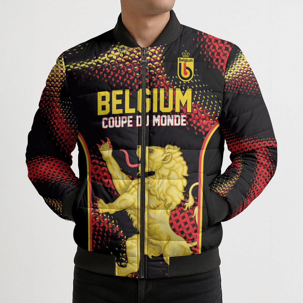 Custom World Football 2026 Belgium Bomber Puffer Jacket Tous Ensemble Coupe du Monde Glory
