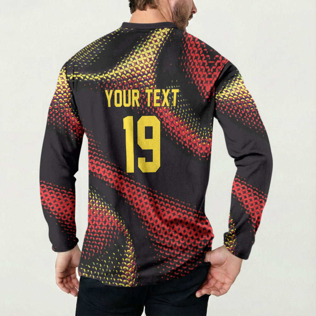 Custom World Football 2026 Belgium Button Sweatshirt Tous Ensemble Coupe du Monde Glory