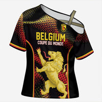 Custom World Football 2026 Belgium Cross Shoulder Shirt Tous Ensemble Coupe du Monde Glory