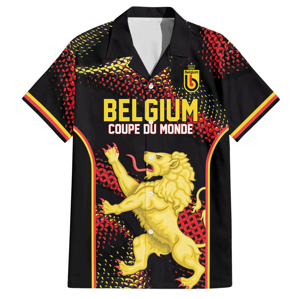 Custom World Football 2026 Belgium Hawaiian Shirt Tous Ensemble Coupe du Monde Glory