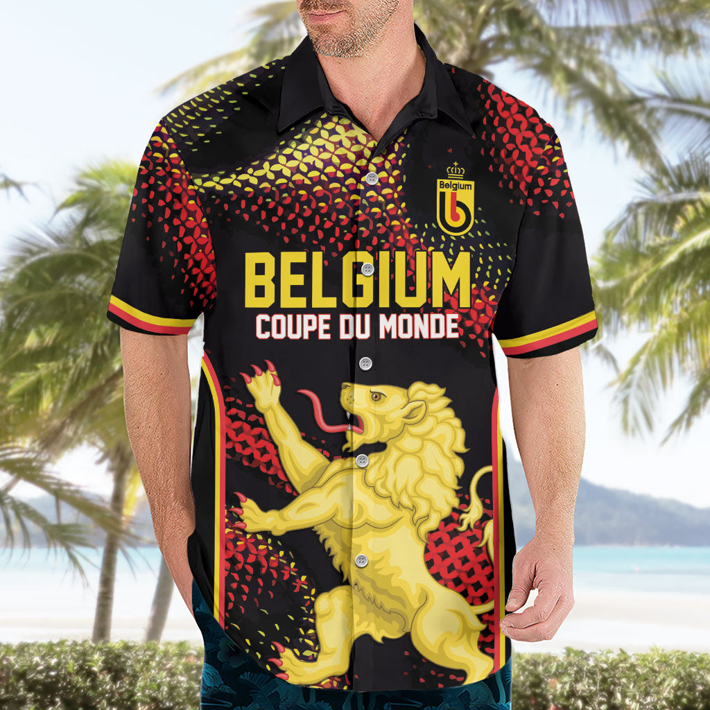 Custom World Football 2026 Belgium Hawaiian Shirt Tous Ensemble Coupe du Monde Glory