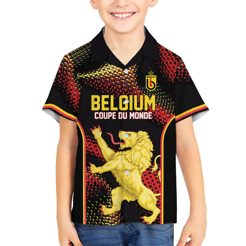 Custom World Football 2026 Belgium Hawaiian Shirt Tous Ensemble Coupe du Monde Glory