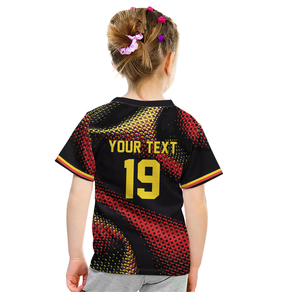 Custom World Football 2026 Belgium Kid T Shirt Tous Ensemble Coupe du Monde Glory