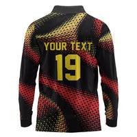 Custom World Football 2026 Belgium Long Sleeve Polo Shirt Tous Ensemble Coupe du Monde Glory