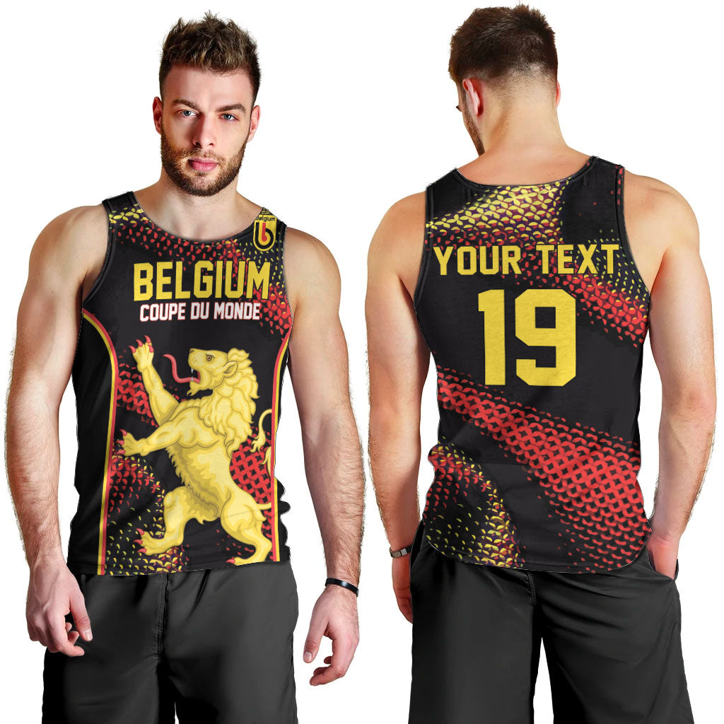 Custom World Football 2026 Belgium Men Tank Top Tous Ensemble Coupe du Monde Glory