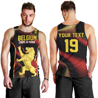 Custom World Football 2026 Belgium Men Tank Top Tous Ensemble Coupe du Monde Glory