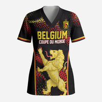 Custom World Football 2026 Belgium Scrub Top Tous Ensemble Coupe du Monde Glory