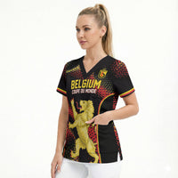 Custom World Football 2026 Belgium Scrub Top Tous Ensemble Coupe du Monde Glory