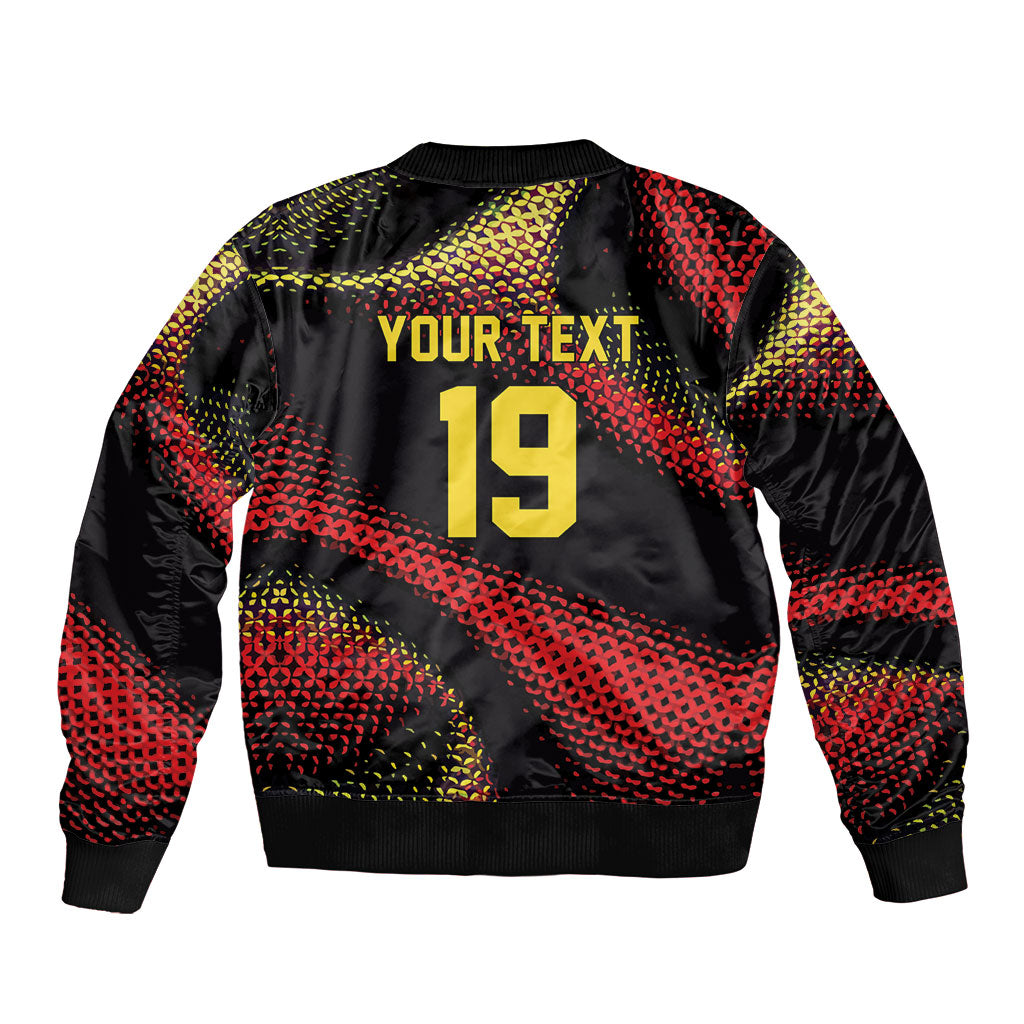 Custom World Football 2026 Belgium Sleeve Zip Bomber Jacket Tous Ensemble Coupe du Monde Glory