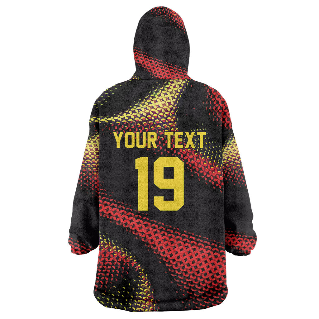 Custom World Football 2026 Belgium Wearable Blanket Hoodie Tous Ensemble Coupe du Monde Glory