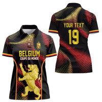 Custom World Football 2026 Belgium Women Polo Shirt Tous Ensemble Coupe du Monde Glory