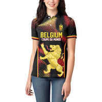 Custom World Football 2026 Belgium Women Polo Shirt Tous Ensemble Coupe du Monde Glory