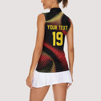 Custom World Football 2026 Belgium Women Sleeveless Polo Shirt Tous Ensemble Coupe du Monde Glory