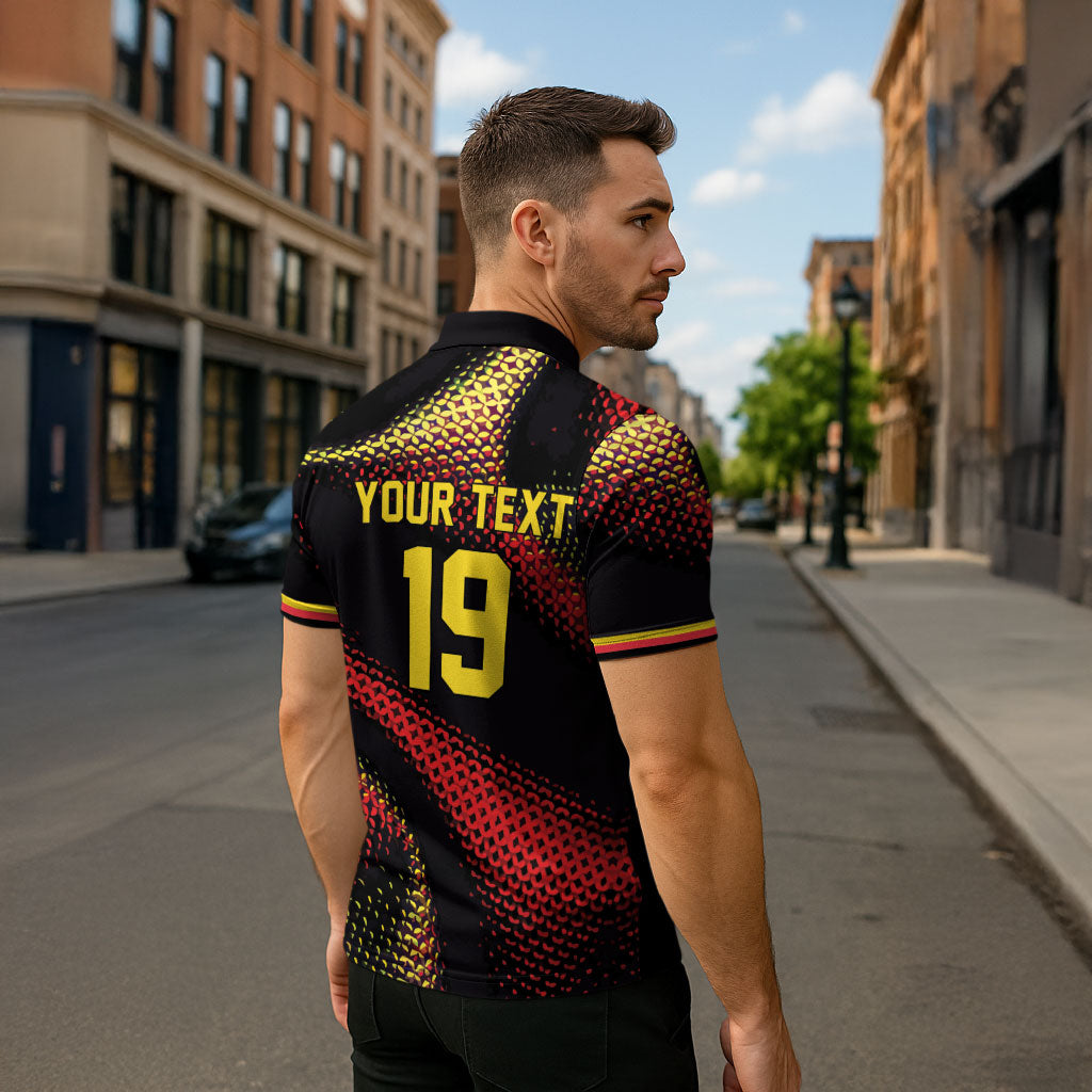 Custom World Football 2026 Belgium Zipper Polo Shirt Tous Ensemble Coupe du Monde Glory