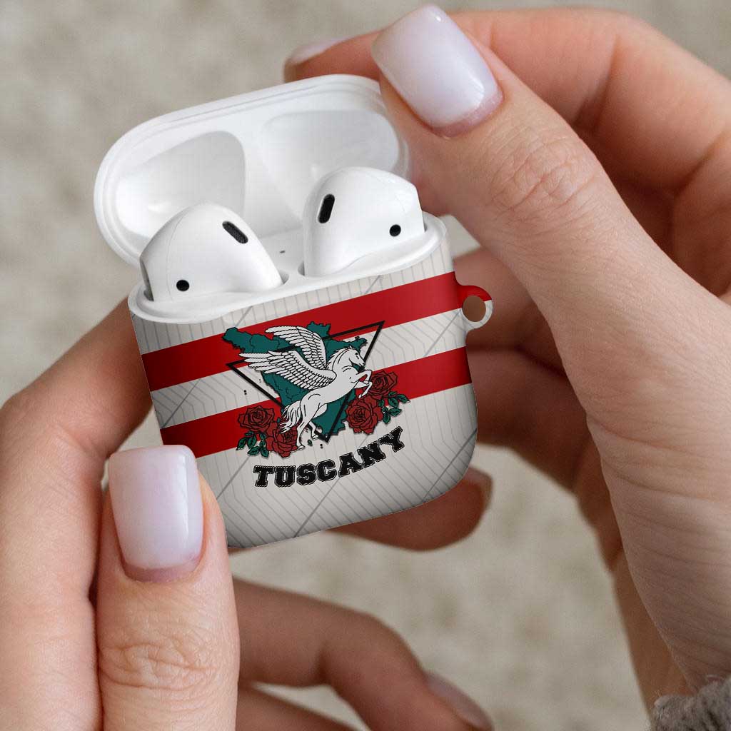 Italy Tuscany AirPods Case Pegasus With Map Style - Wonder Print Shop