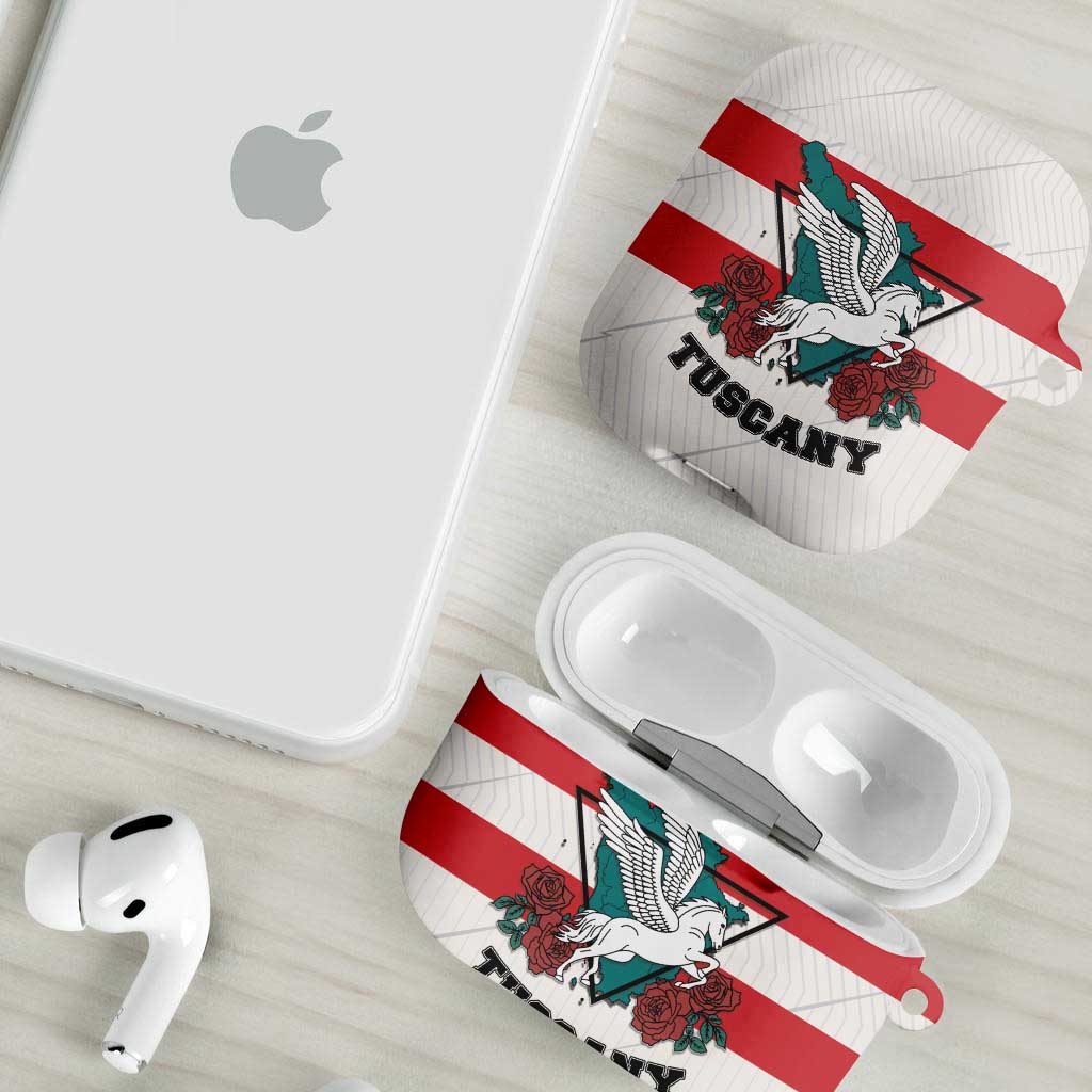 Italy Tuscany AirPods Case Pegasus With Map Style - Wonder Print Shop