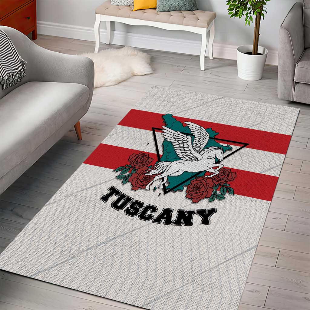Italy Tuscany Area Rug Pegasus With Map Style - Wonder Print Shop