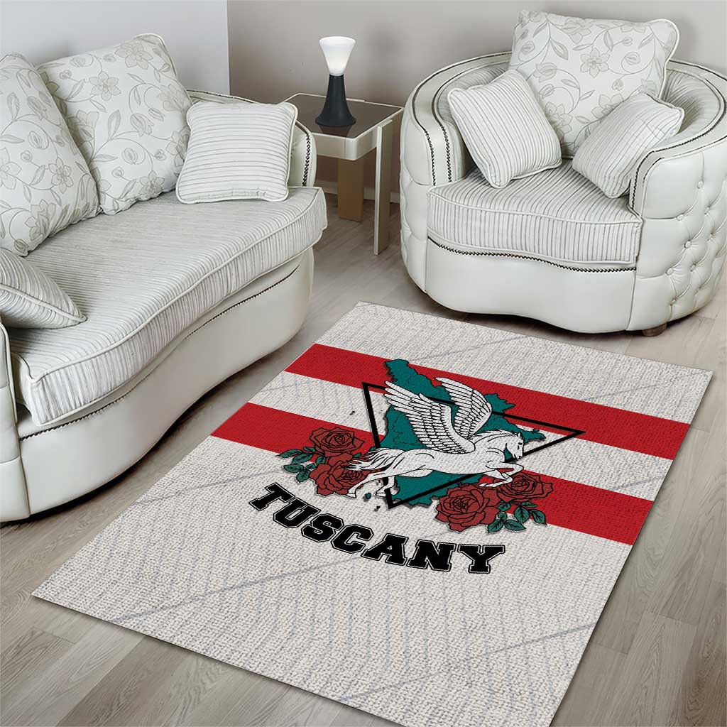 Italy Tuscany Area Rug Pegasus With Map Style - Wonder Print Shop