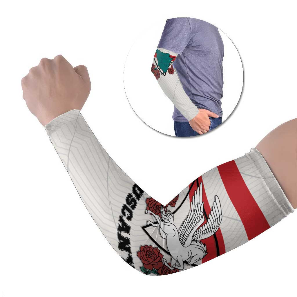 Italy Tuscany Arm Sleeves Pegasus With Map Style - Wonder Print Shop
