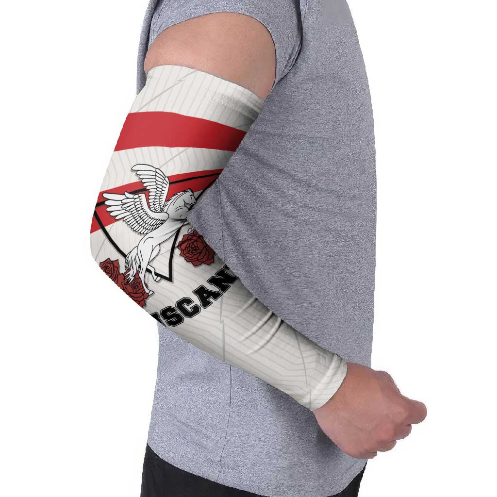 Italy Tuscany Arm Sleeves Pegasus With Map Style - Wonder Print Shop