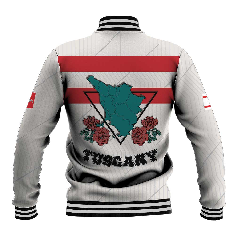 Italy Tuscany Baseball Jacket Pegasus With Map Style LT19