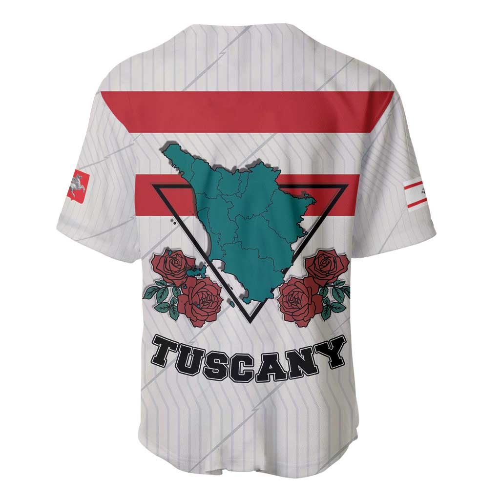 Italy Tuscany Baseball Jersey Pegasus With Map Style LT19