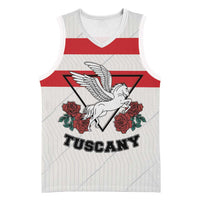 Italy Tuscany Basketball Jersey Pegasus With Map Style - Wonder Print Shop