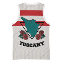 Italy Tuscany Basketball Jersey Pegasus With Map Style - Wonder Print Shop