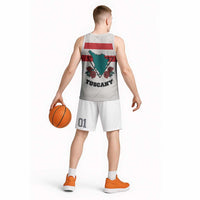 Italy Tuscany Basketball Jersey Pegasus With Map Style - Wonder Print Shop
