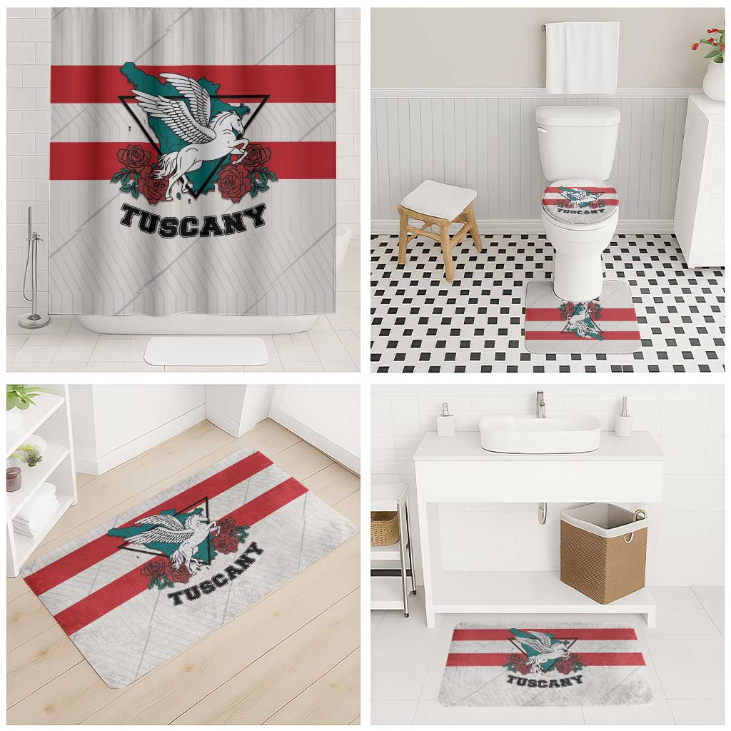 Italy Tuscany Bathroom Set Pegasus With Map Style - Wonder Print Shop