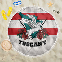 Italy Tuscany Beach Blanket Pegasus With Map Style - Wonder Print Shop