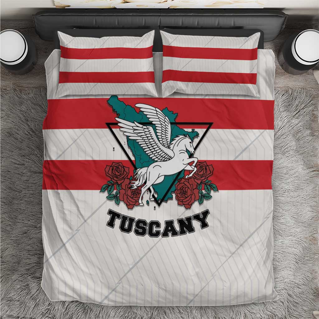 Italy Tuscany Bedding Set Pegasus With Map Style - Wonder Print Shop