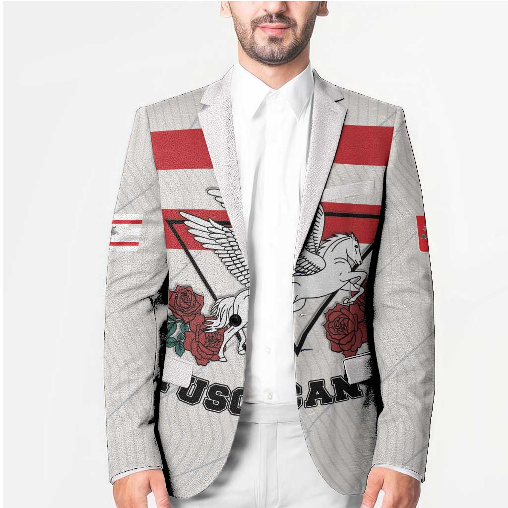 Italy Tuscany Blazer Pegasus With Map Style - Wonder Print Shop