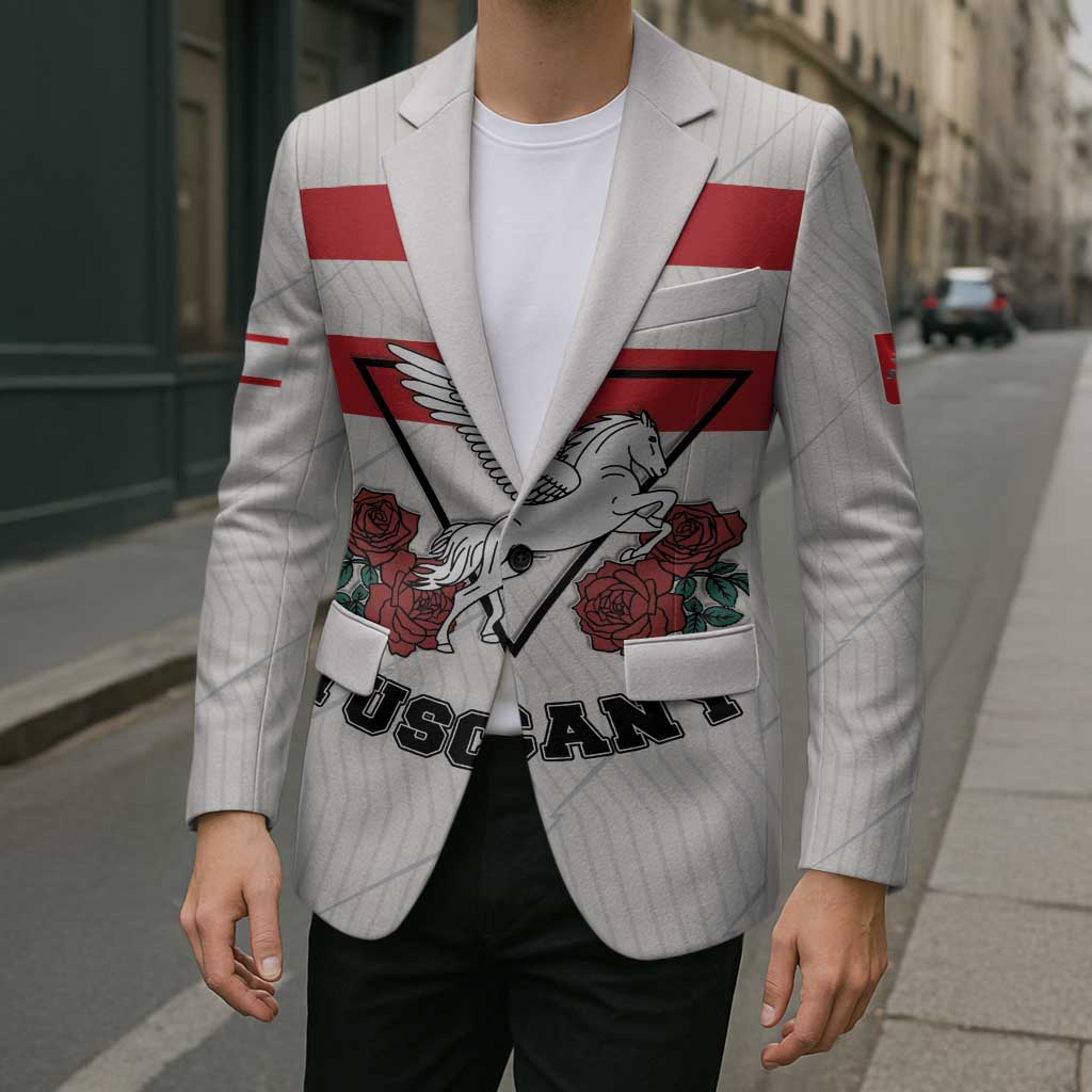 Italy Tuscany Blazer Pegasus With Map Style - Wonder Print Shop