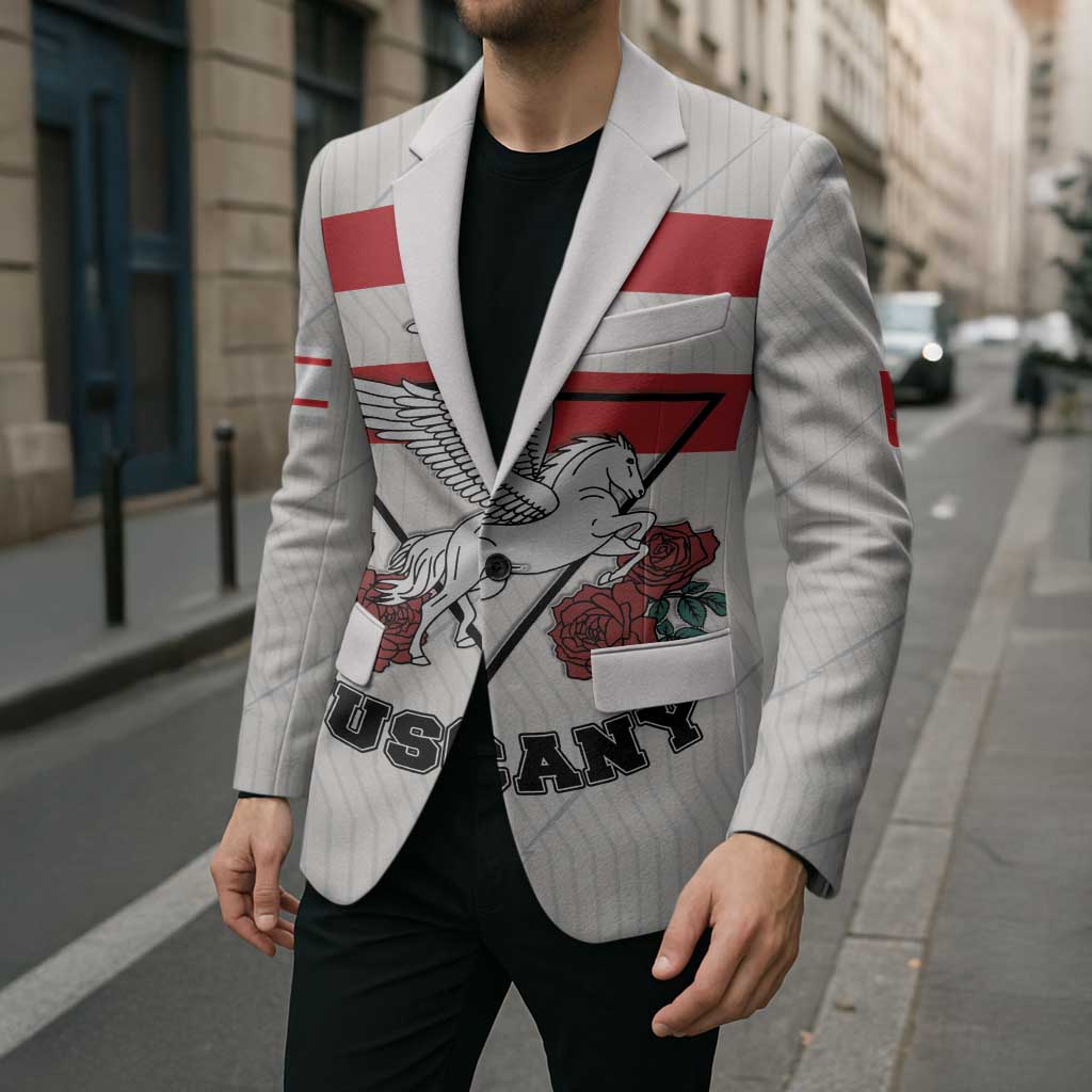 Italy Tuscany Blazer Pegasus With Map Style - Wonder Print Shop