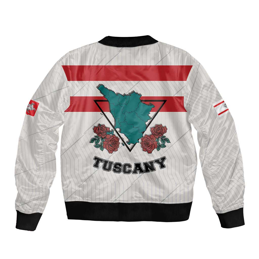 Italy Tuscany Bomber Jacket Pegasus With Map Style LT19