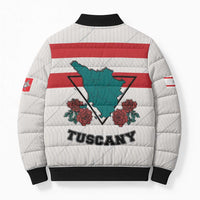 Italy Tuscany Bomber Puffer Jacket Pegasus With Map Style - Wonder Print Shop