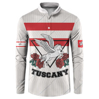 Italy Tuscany Button Sweatshirt Pegasus With Map Style LT19