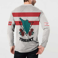 Italy Tuscany Button Sweatshirt Pegasus With Map Style LT19