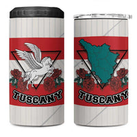 Italy Tuscany 4 in 1 Can Cooler Tumbler Pegasus With Map Style - Wonder Print Shop