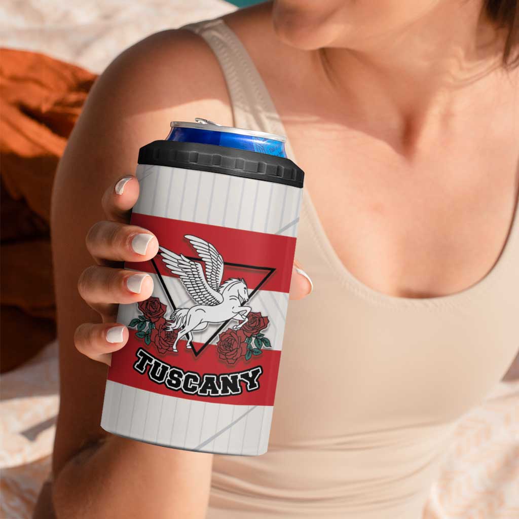 Italy Tuscany 4 in 1 Can Cooler Tumbler Pegasus With Map Style - Wonder Print Shop