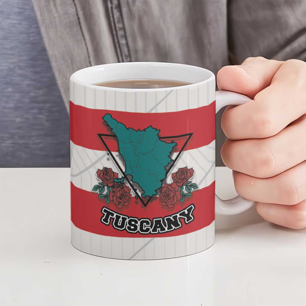 Italy Tuscany Ceramic Mug Pegasus With Map Style - Wonder Print Shop
