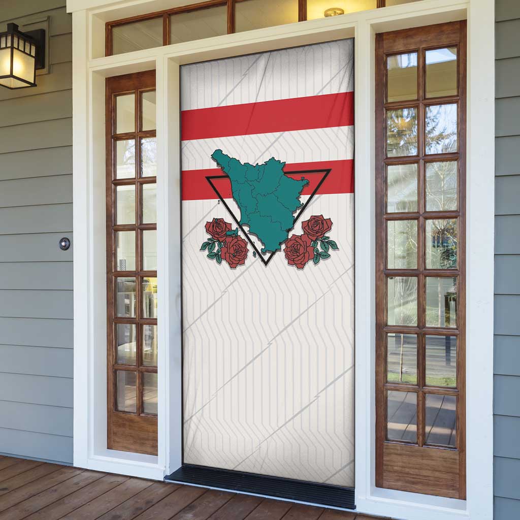 Italy Tuscany Door Cover Pegasus With Map Style - Wonder Print Shop